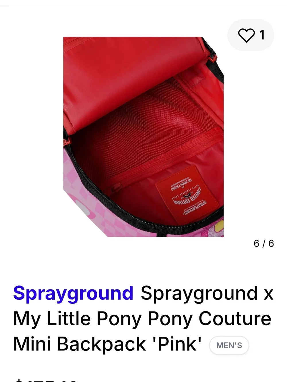 Sprayground Pink My Little Pony Mini Backpack